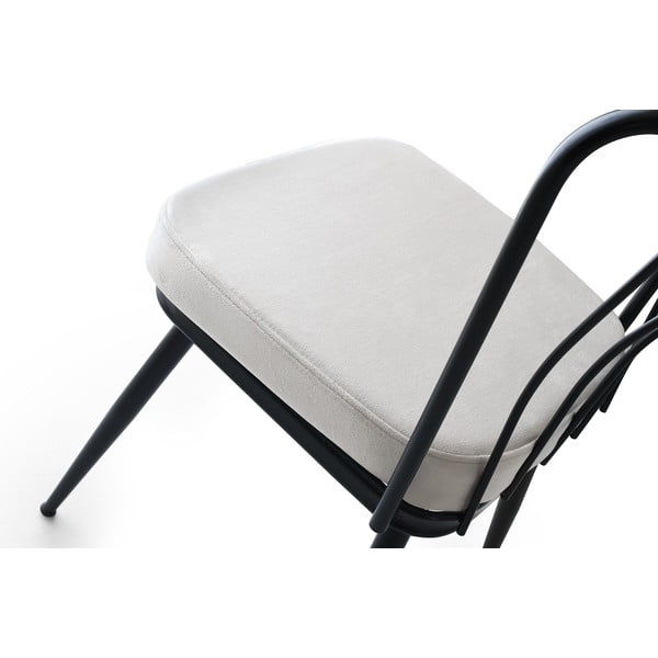 Beli/črni kovinski jedilni stoli v kompletu 2 ks Yildiz – Kalune Design-image-4