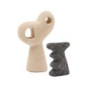 Kamniti kipci v kompletu 2 ks (višina 23 cm) Arif – Kave Home