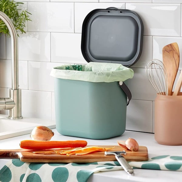 Zelen koš za kompostne odpadke 6 l Albula - Rotho-image-1