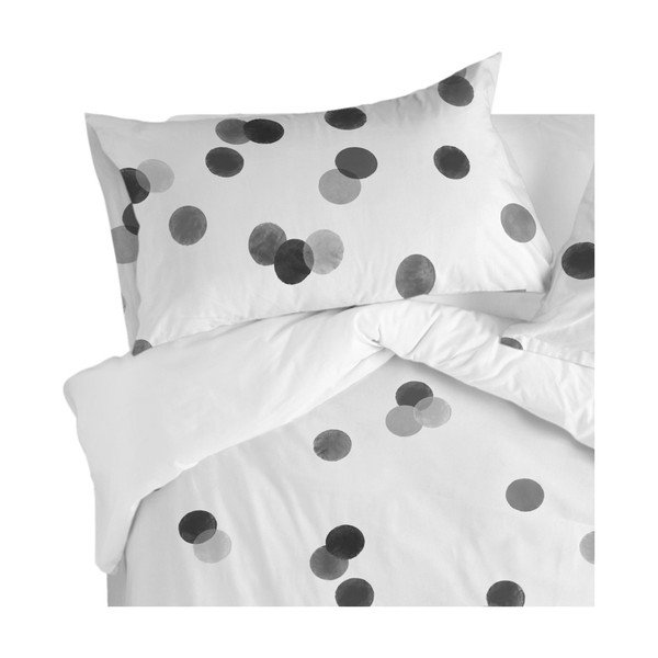 Komplet 2 bombažnih prevlek za vzglavnik Blanc Shine Confetti, 50 x 75 cm-image-2