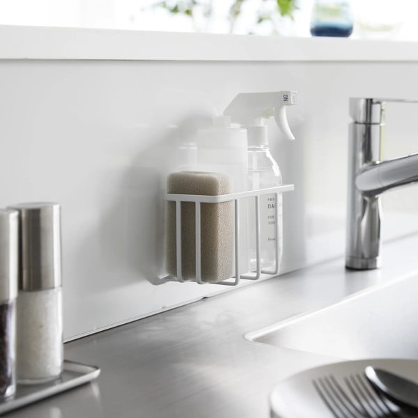 Belo kovinsko držalo za detergent z namestitvijo brez vrtanja Film Hook – YAMAZAKI-image-4