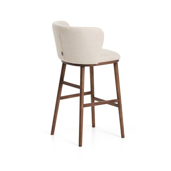 Bež oblazinjen barski stol (višina sedeža 75 cm) Ciselia – Kave Home-image-4