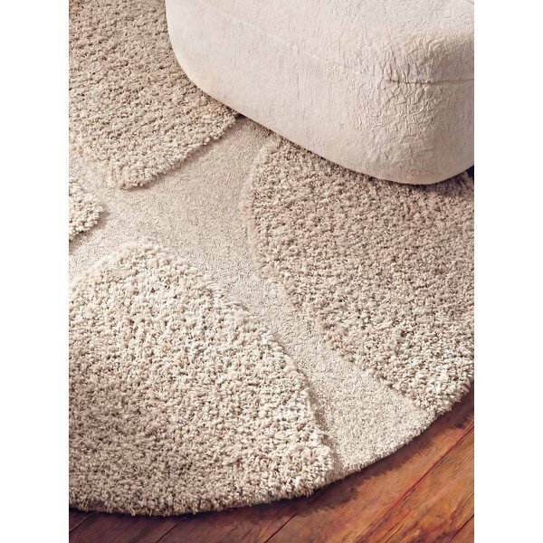 Kremno bela ročno tkana okrogla preproga ø 200 cm Lambeth Jasper – Ted Baker-image-2