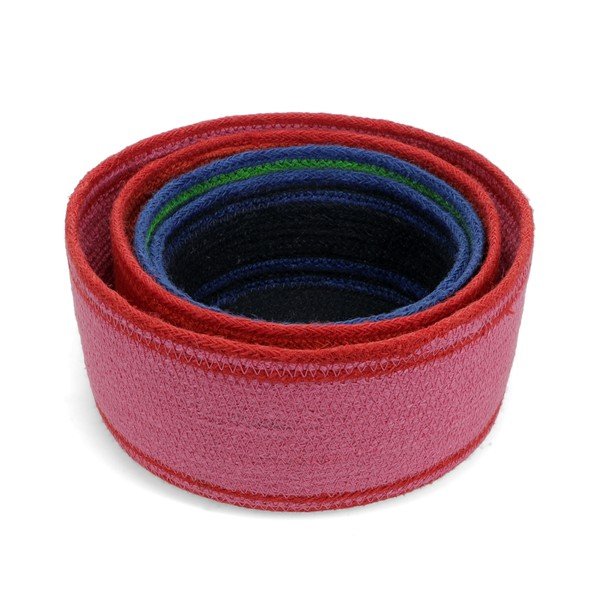 Košare v kompletu 4 ks iz jute ø 23x11 cm – Rex London-image-2