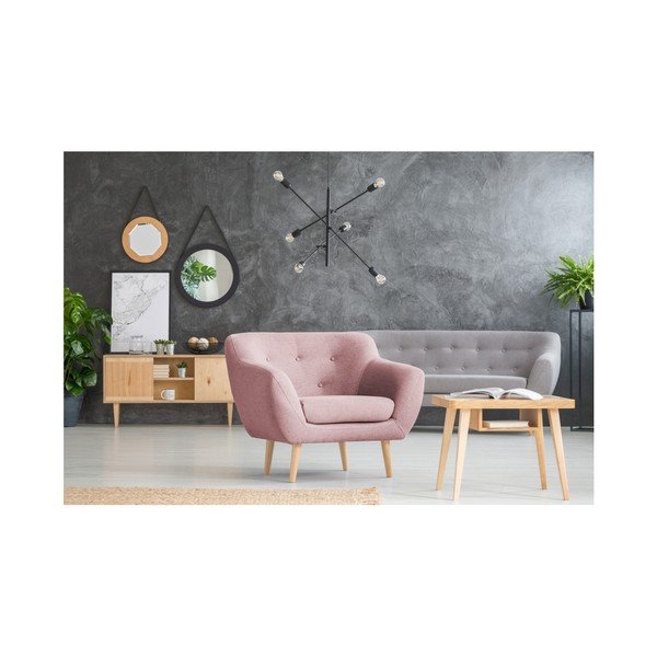 Roza fotelj z lahkimi nogami Mazzini Sofas Sicile-image-4