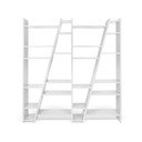 Mat bela knjižna omara TemaHome Delta