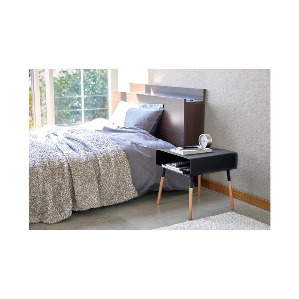 Črna klubska mizica YAMAZAKI, višina 35 cm-image-3