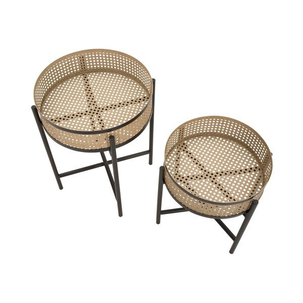 Okrogle stranske mizice v kompletu 2 ks ø 40 cm Fuji – Mauro Ferretti-image-3