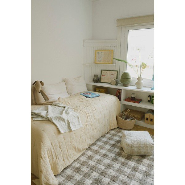 Bež otroška vreča za sedenje Vichy – Lorena Canals-image-1