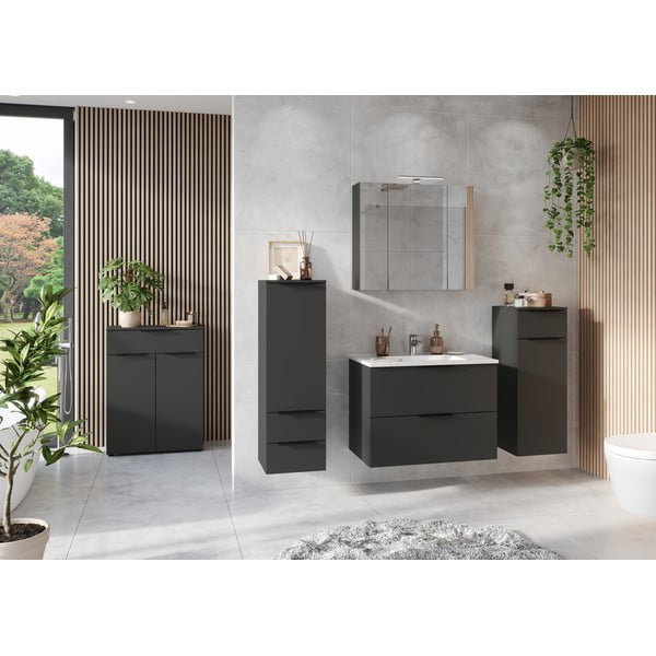 Antracitno siv komplet pohištva za kopalnico Crandon – Germania-image-1