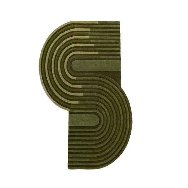 Zelena ročno tkana volnena preproga 150x240 cm Conway Retro – Flair Rugs