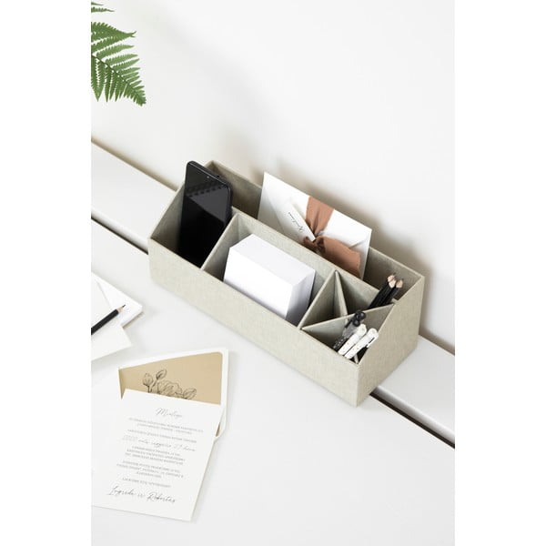 Kartonast organizator za pisalne potrebščine Elisa Canvas Paper Laminate – Bigso-image-1