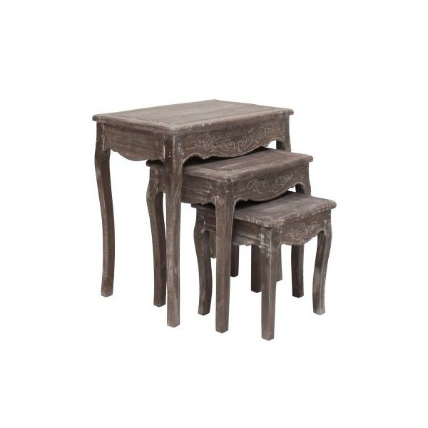 Komplet 3 mizic Kamill, 42x66x63 cm