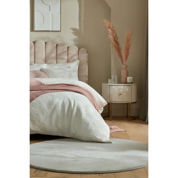 Svetlo siva okrogla preproga 133x133 cm – Flair Rugs-image-2