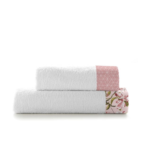 Komplet 2 bombažnih brisač Happy Friday Basic Chinoiserie Rose-image-2