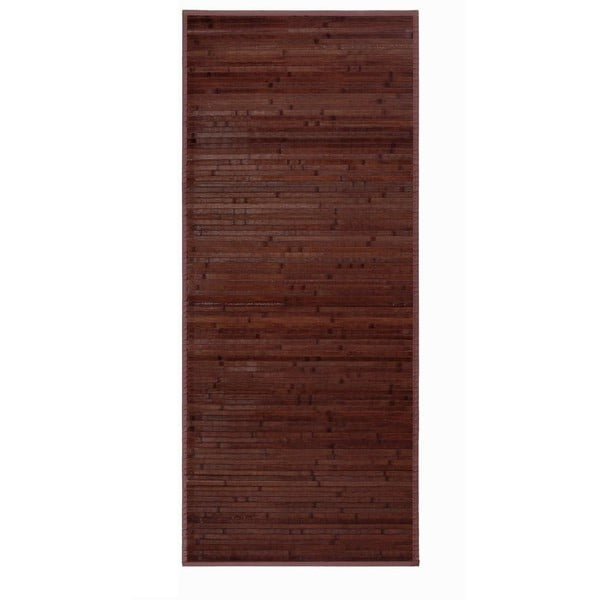 Temno rjava bambusova preproga 75x175 cm – Casa Selección