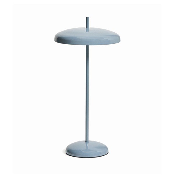 Modra LED zatemnitvena namizna svetilka s kovinskim senčilom (višina 35 cm) Porte – Kave Home