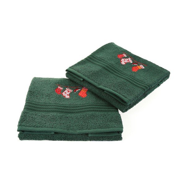 Komplet 2 brisač Corap Green Socks, 50 x 90 cm-image-1