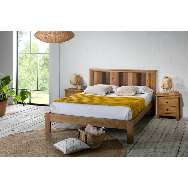 Zakonska postelja z letvenim dnom 140x190 cm Maude - Marckeric-image-1