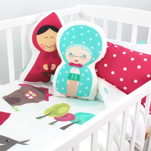 Otroška bombažna posteljnina Mr. Fox Grandma, 100 x 120 cm-image-3