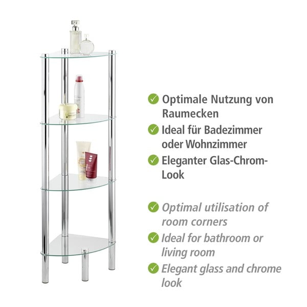 Kotni regal s 4 policami Wenko Corner-image-3
