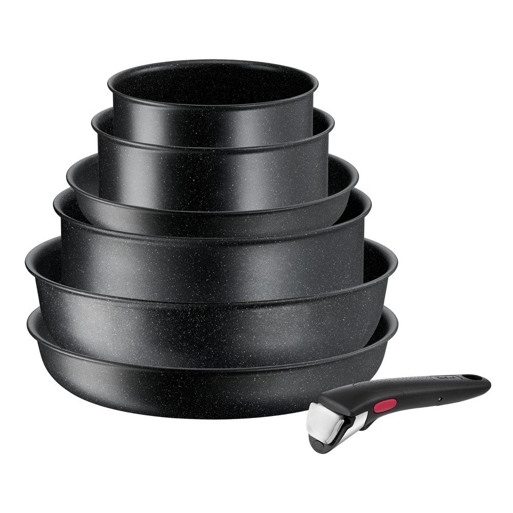 Aluminijast komplet loncev 7 ks INGENIO Black stone L3998702