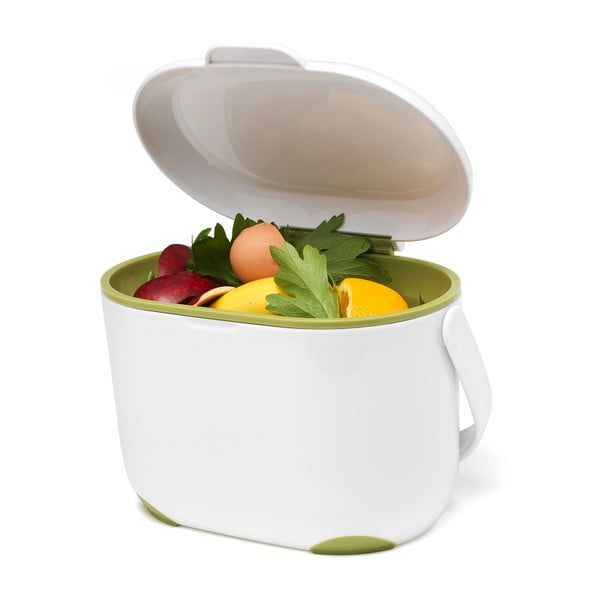 Belo-zelen koš za biološke odpadke Addis Caddy, 2,5 l-image-1