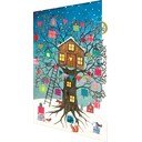 Voščilnice v kompletu 5 ks z božičnim motivom Treehouse  – Roger la Borde