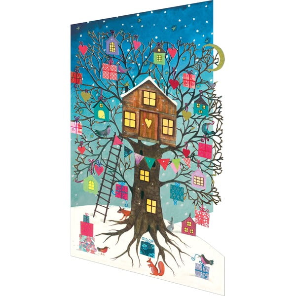 Božične voščilnice v kompletu 5 ks Treehouse - Roger la Borde