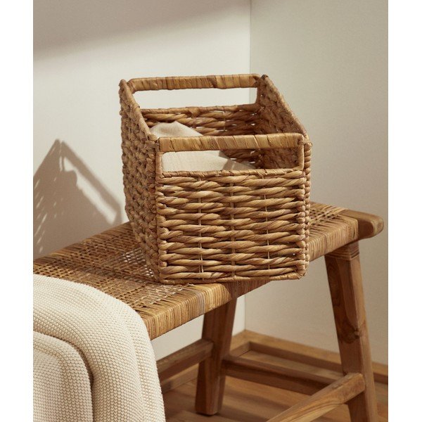 Košara iz vodne hijacinte 25x35x27,5 cm Words – Kave Home-image-1