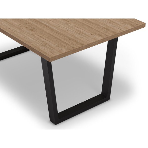 Jedilna miza z mizno ploščo v hrastovem dekorju 100x180 cm Francesca – Marckeric-image-4