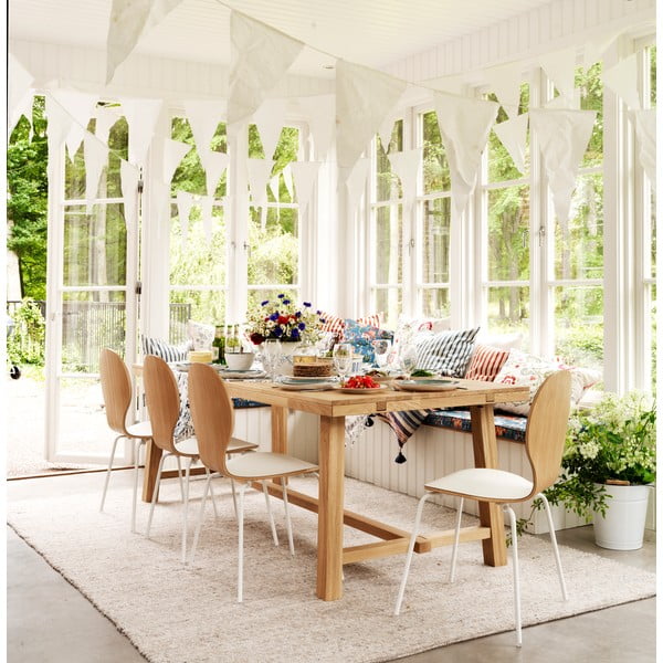 Jedilna miza iz brušenega hrastovega lesa Rowico Brooklyn, 220 x 95 cm-image-1