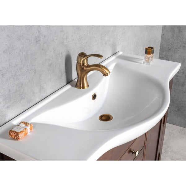 Stoječa armatura za umivalnik v bronasti barvi Kirké – Sapho-image-2