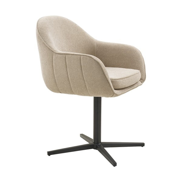 Svetlo sivi oblazinjeni jedilni stoli v kompletu z nasloni za roke 2 ks Tamera – House Nordic-image-2