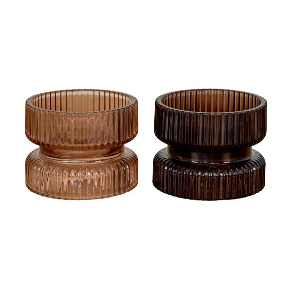 Stekleni svečniki 2 kos - House Nordic-image-1