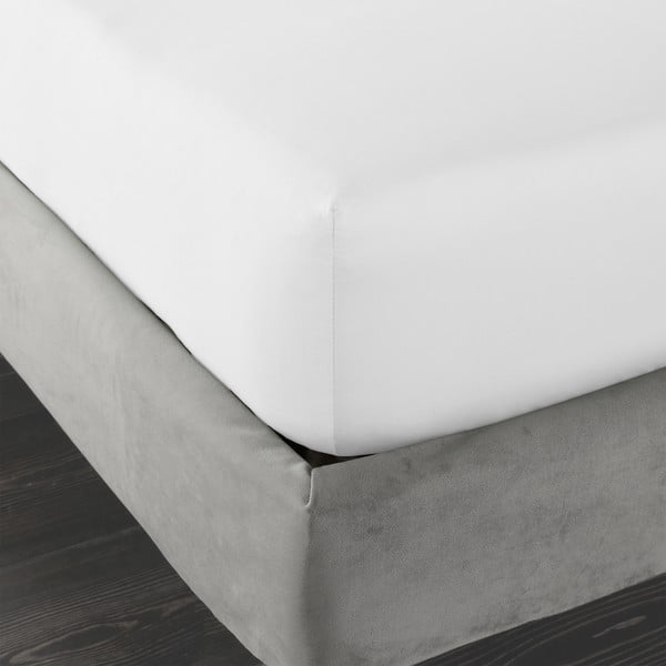 Bela napenjalna rjuha iz bombažnega satena 185x200 cm Cotton Sateen – Bianca-image-3
