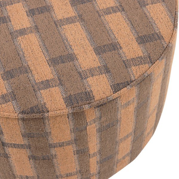 Rožnat/rjav tabure iz šenilje Sarli – WOOOD-image-2