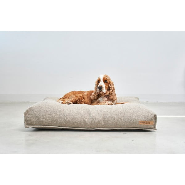 Svetlo rjavo ležišče za pse iz tkanine bouclé 120x90 cm Mondo Cappuccino L – MiaCara-image-1