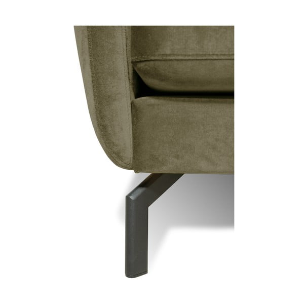 Zelena žametna sedežna garnitura Scandic Magic, širina 230 cm-image-4