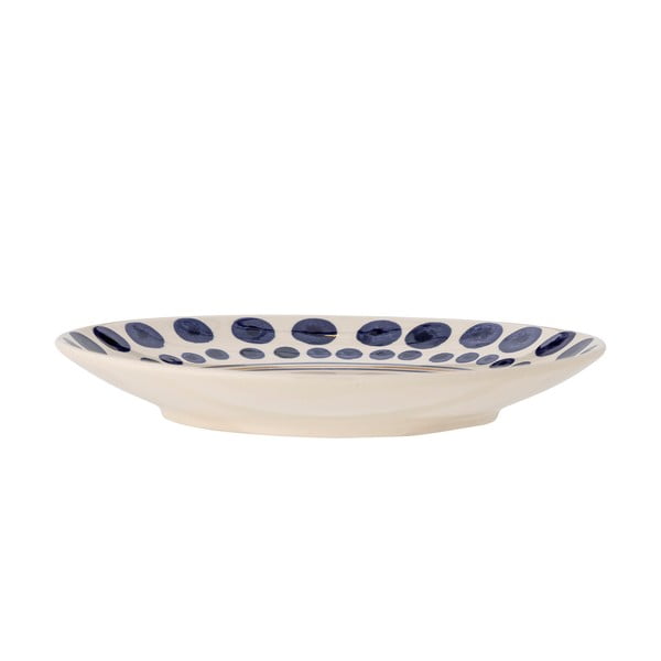 Bel/temno moder lončen krožnik ø 27 cm Shama – Bloomingville-image-1