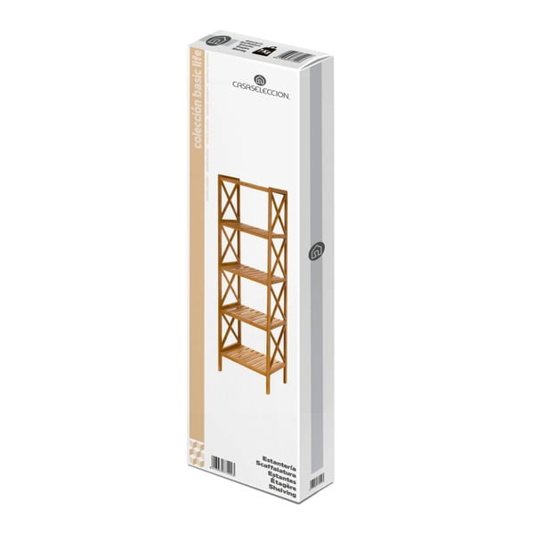 Bambusova kopalniška polica v naravni barvi 36,5x153 cm – Casa Selección-image-4