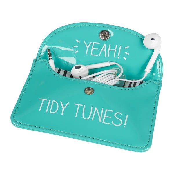 Happy Jackson Tidy Tunes Turquoise ovitek za slušalke