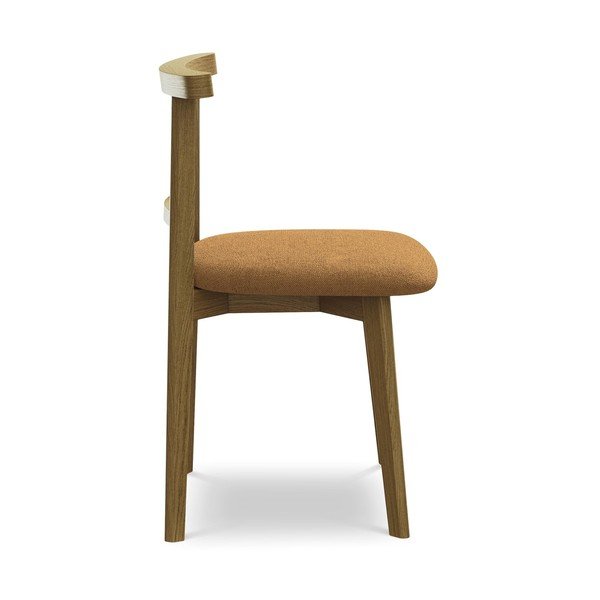 Jedilni stol iz masivnega lesa v barvi terakote Ohelo – Makamii-image-2