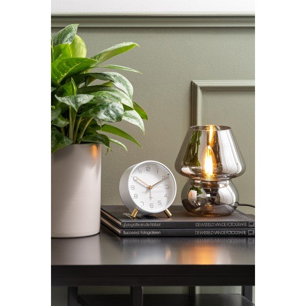 Srebrna steklena namizna svetilka Leitmotiv Glass, višina 18 cm-image-1