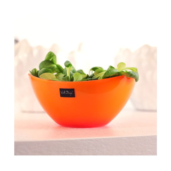 Oranžna skleda za solato Vialli Design, 16 cm-image-1