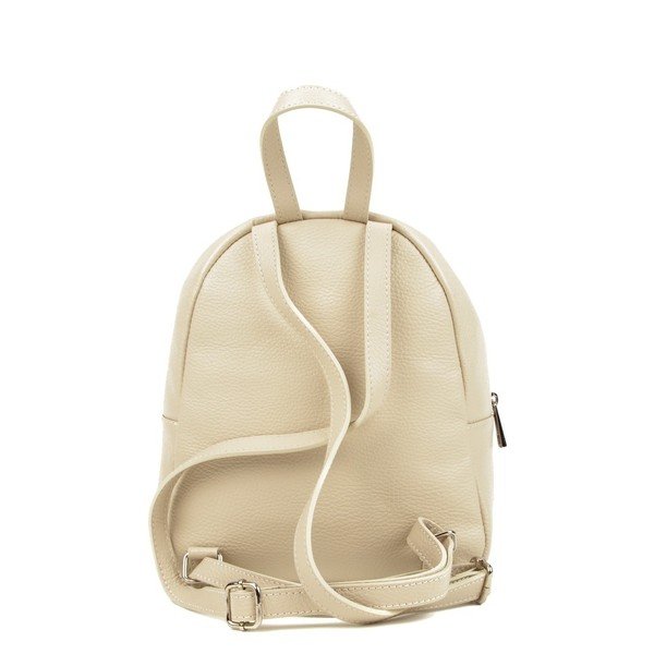 Beige Ženski usnjeni nahrbtnik Isabella Rhea Mille-image-4