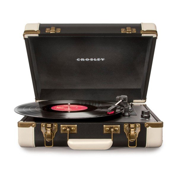 Gramofon Crosley Executive Deluxe črne in bež barve-image-1