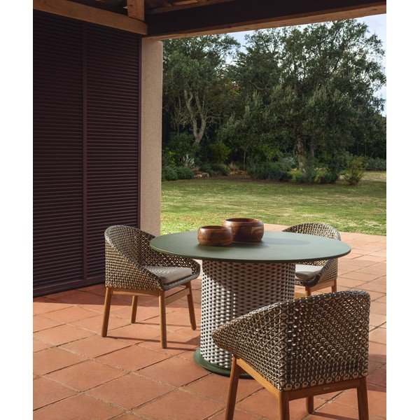 Zelen vrtni stol iz ratana Olbia – Kave Home-image-3