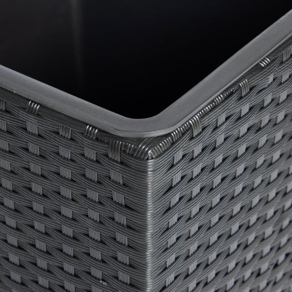 Črn zunanji cvetlični lonček Bonami Essentials Rose-image-2