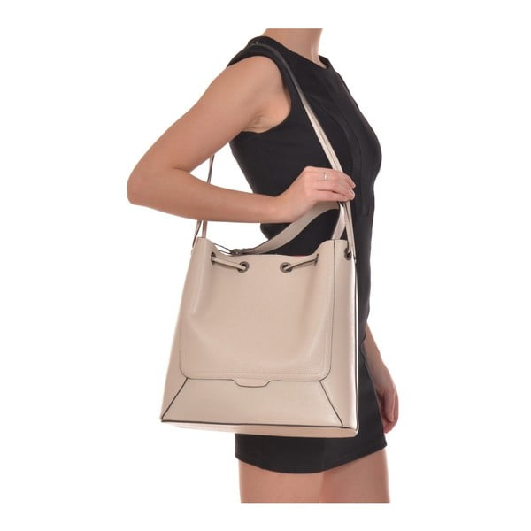 Bež usnjena torbica Renata Corsi Havna-image-2